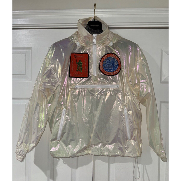 Louis Vuitton Virgil Abloh SS19 Iridescent Prism Anorak Windbreaker Jacket 48 - Picture 2 of 16